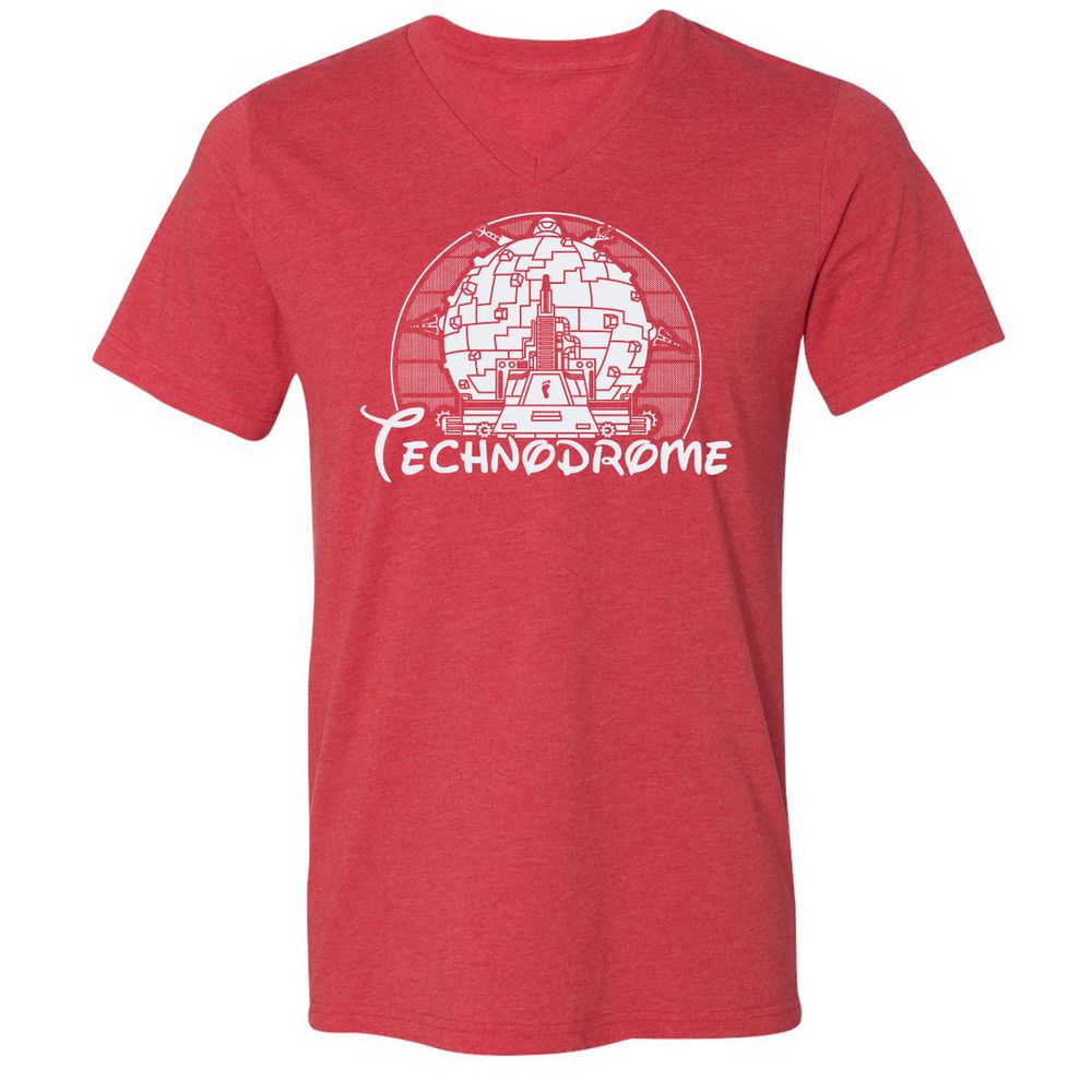 Unisex V-Neck T-Shirt - YPTNS416 - Heather Red - 16