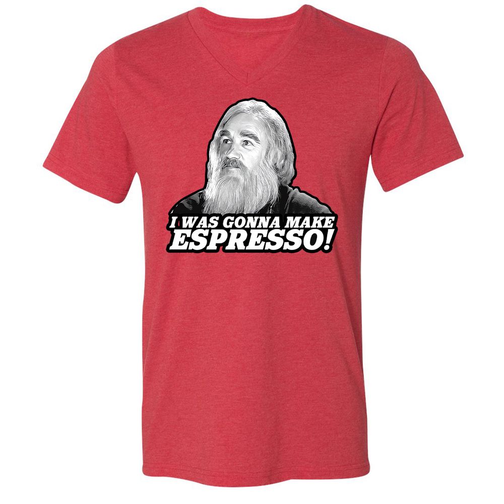 Unisex V-Neck T-Shirt - 34C86UGB - Heather Red - 16