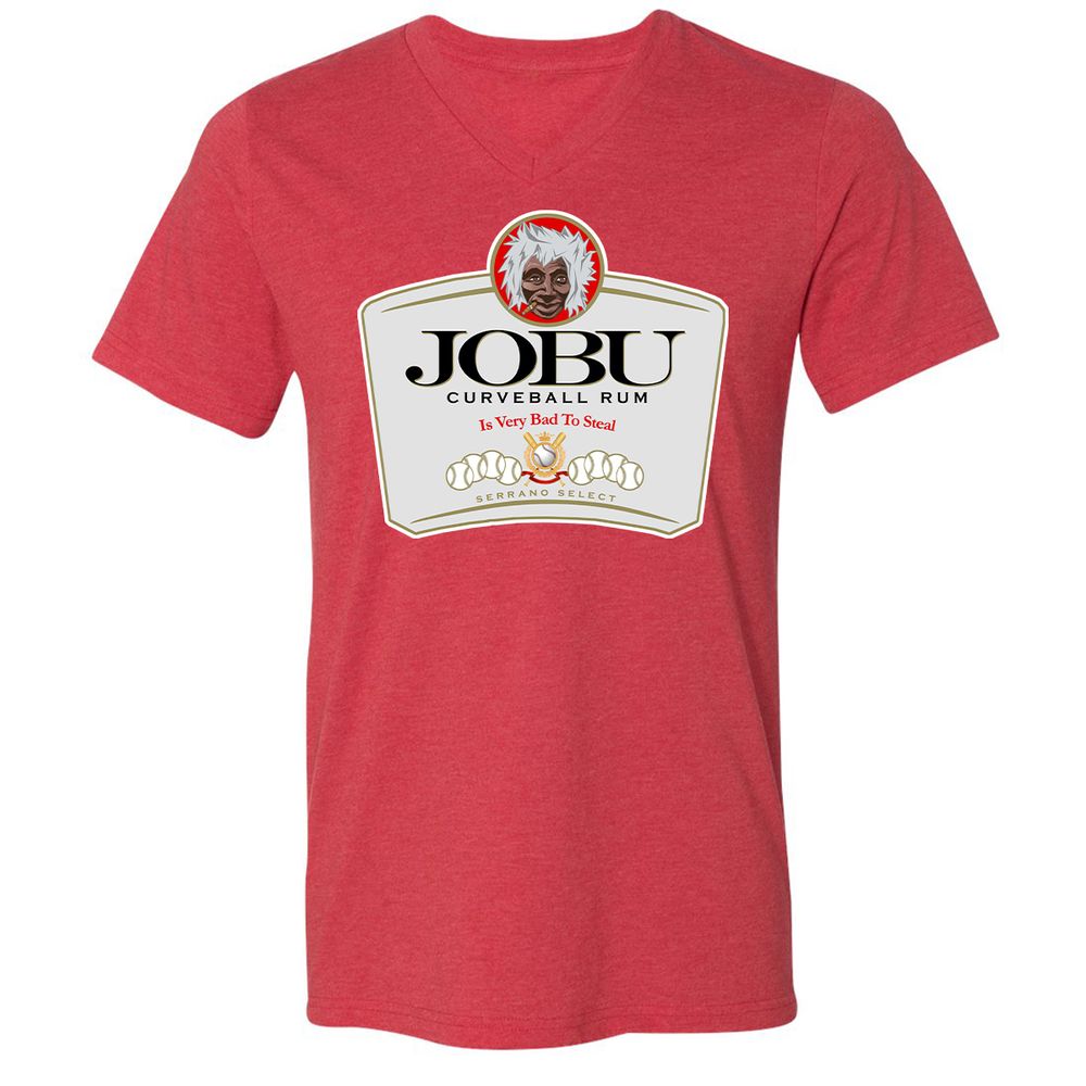 Unisex V-Neck T-Shirt - 2489FSMN - Heather Red - 16