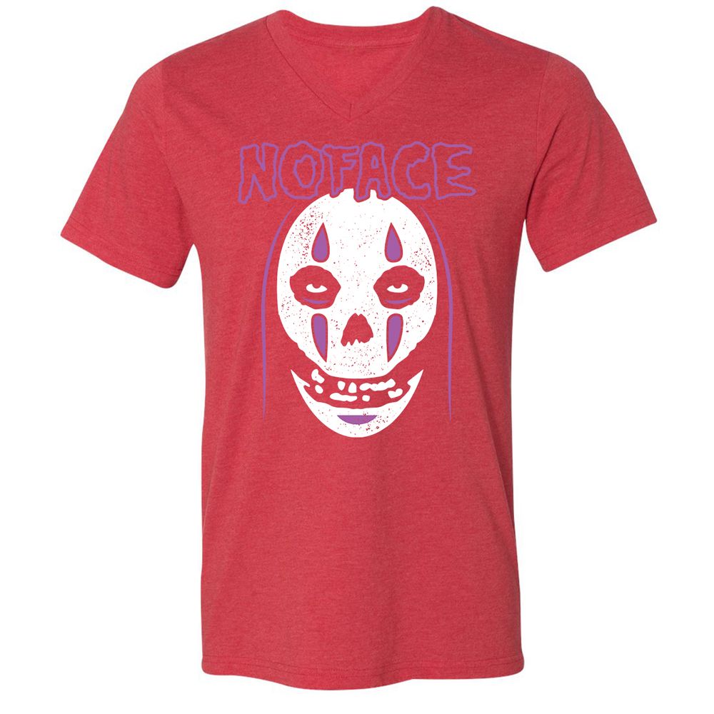 Unisex V-Neck T-Shirt - F66MU6YC - Heather Red - 16