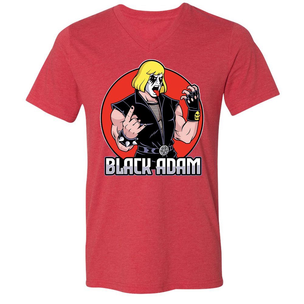 Unisex V-Neck T-Shirt - U2UK331D - Heather Red - 16