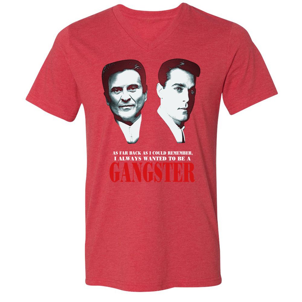 Unisex V-Neck T-Shirt - NXAVA7EM - Heather Red - 16