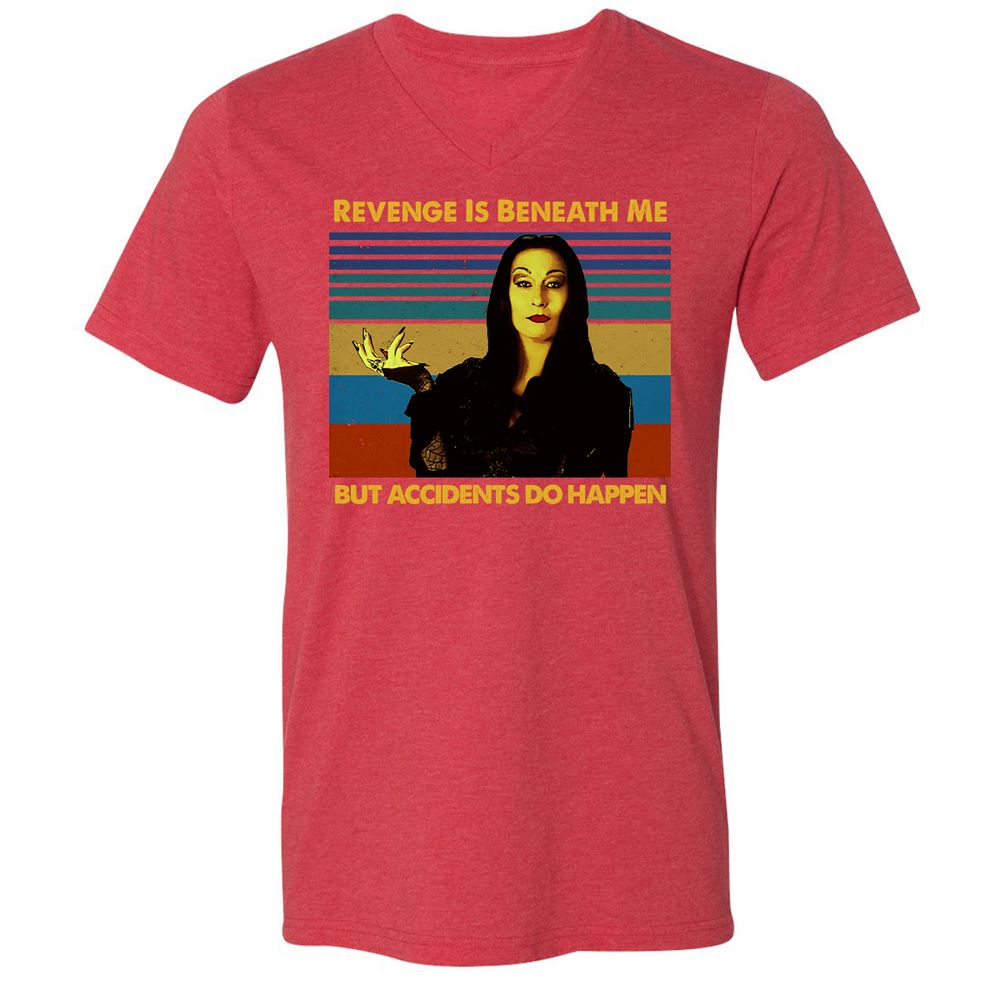 Unisex V-Neck T-Shirt - E3VFPG51 - Heather Red - 16