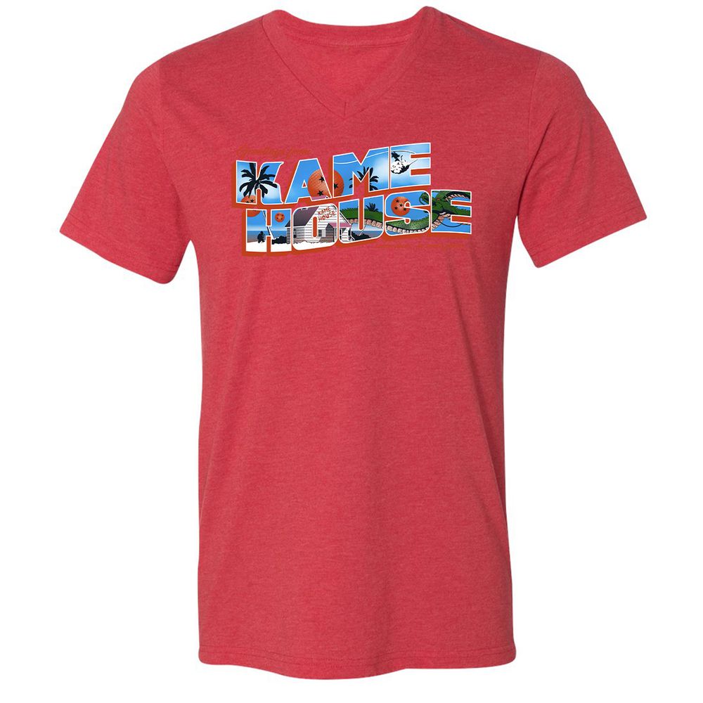 Unisex V-Neck T-Shirt - SU17MH6C - Heather Red - 16