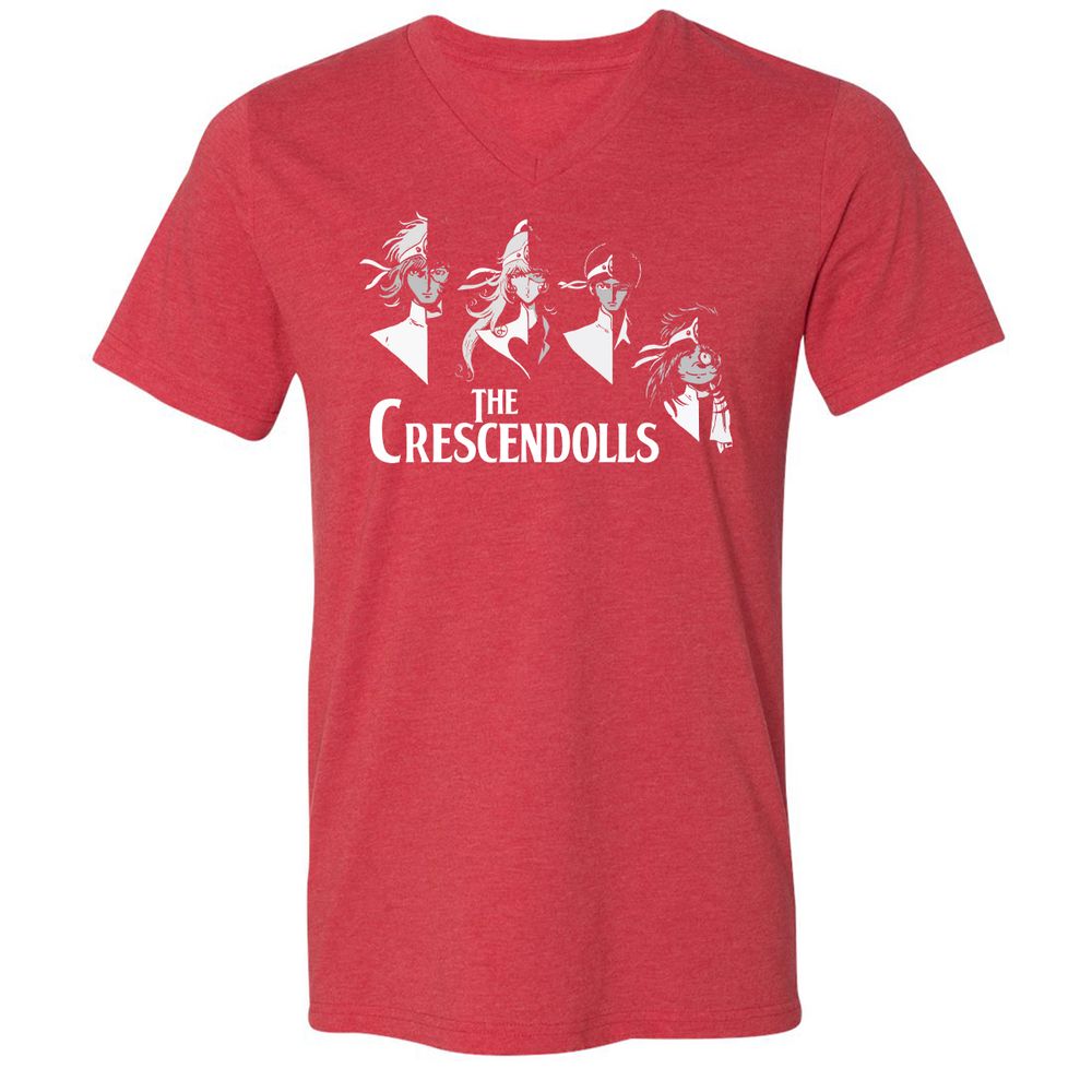 Unisex V-Neck T-Shirt - RJ53Z19D - Heather Red - 16