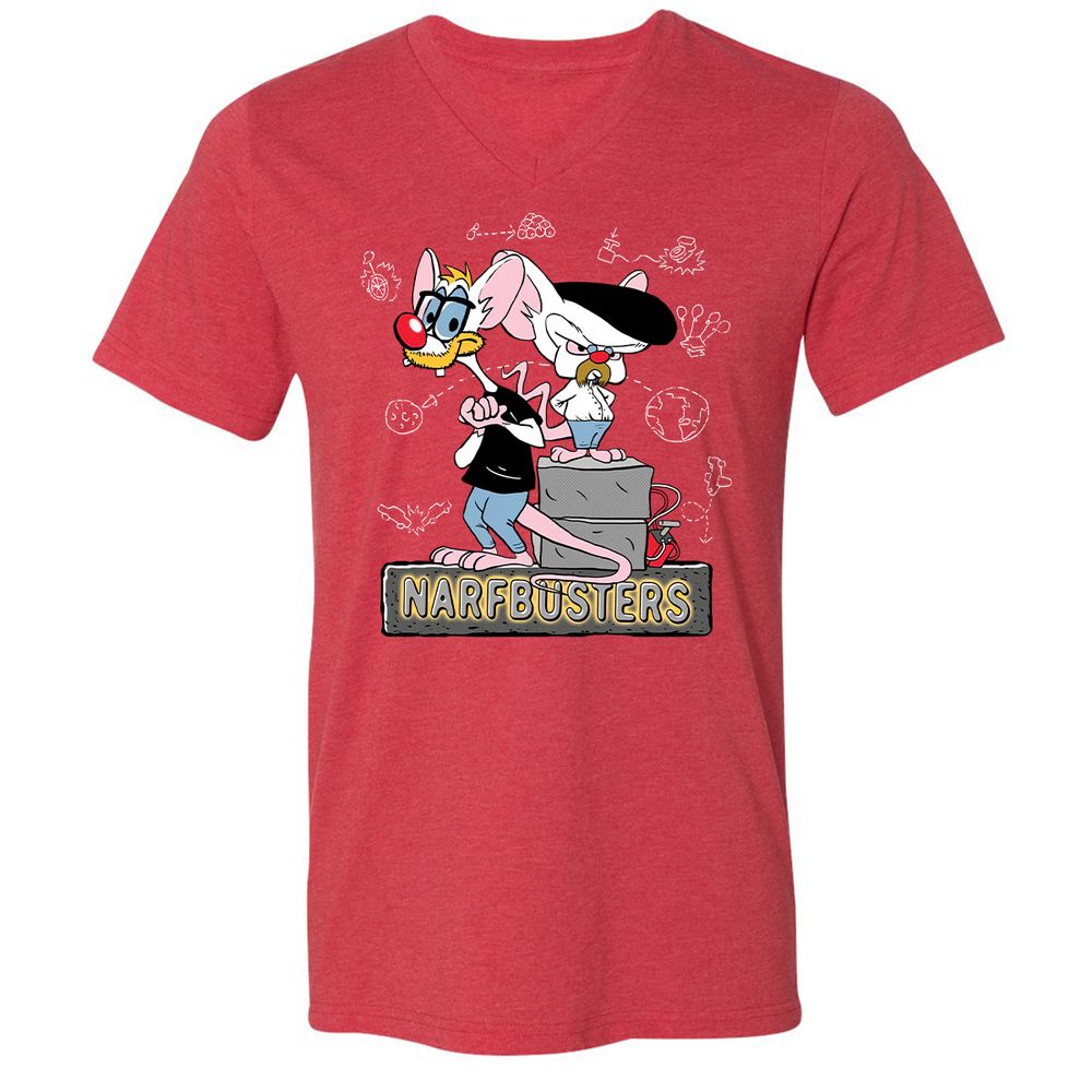 Unisex V-Neck T-Shirt - FFSHBWT9 - Heather Red - 16