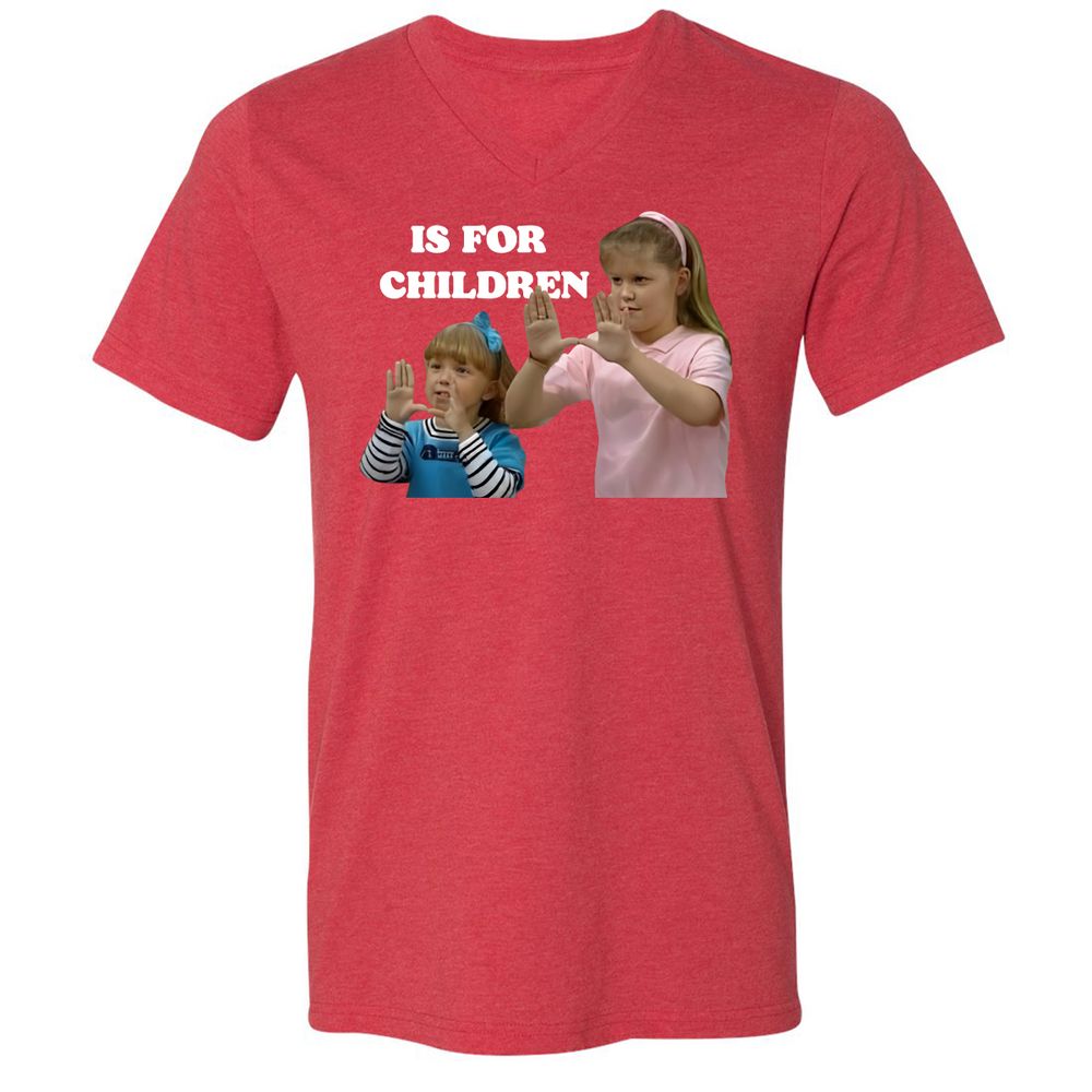Unisex V-Neck T-Shirt - ZK5693LW - Heather Red - 16
