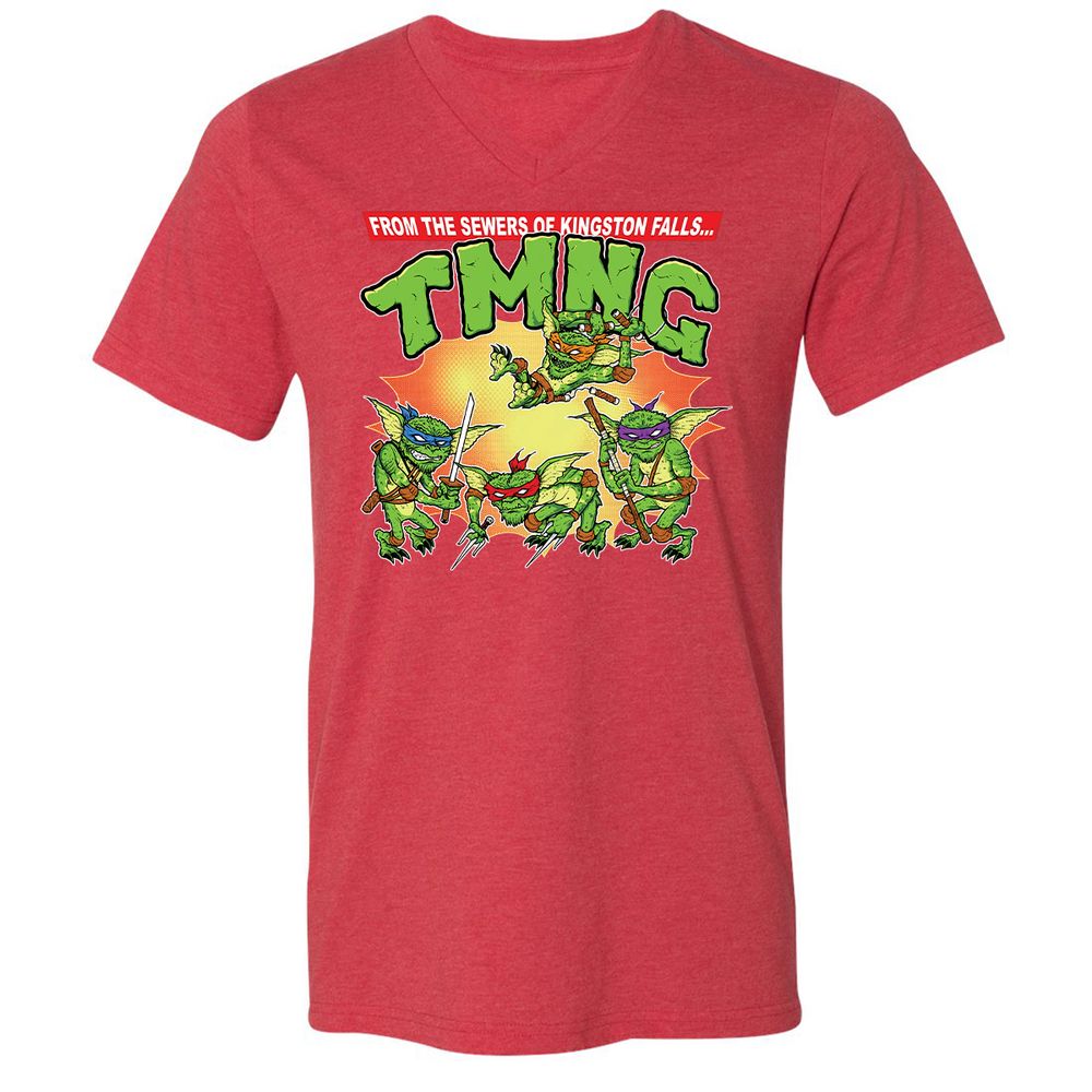 Unisex V-Neck T-Shirt - ET3QETBT - Heather Red - 16