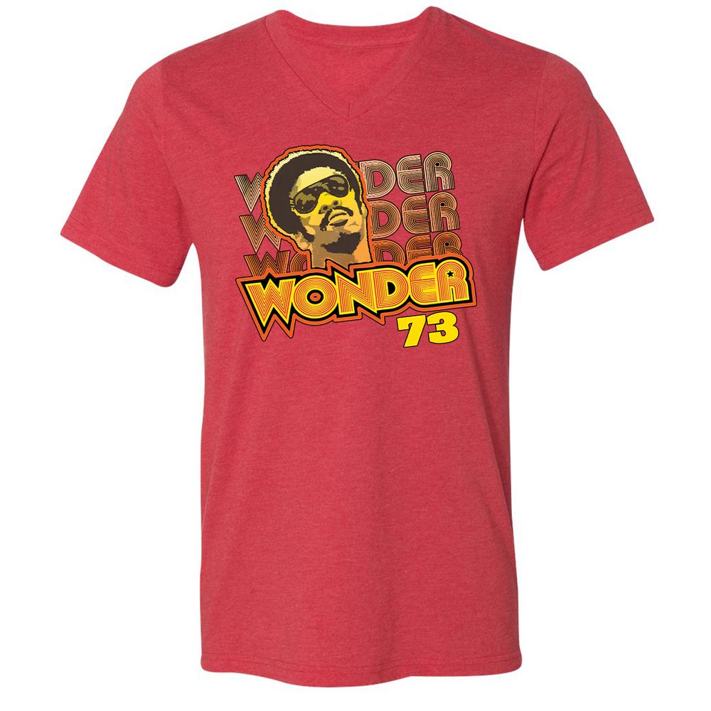 Unisex V-Neck T-Shirt - 9AJ3TCNM - Heather Red - 16