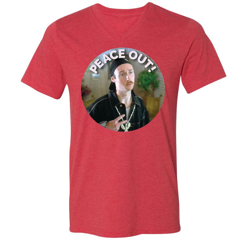 Unisex V-Neck T-Shirt - UNNGUHVA - Heather Red - 16