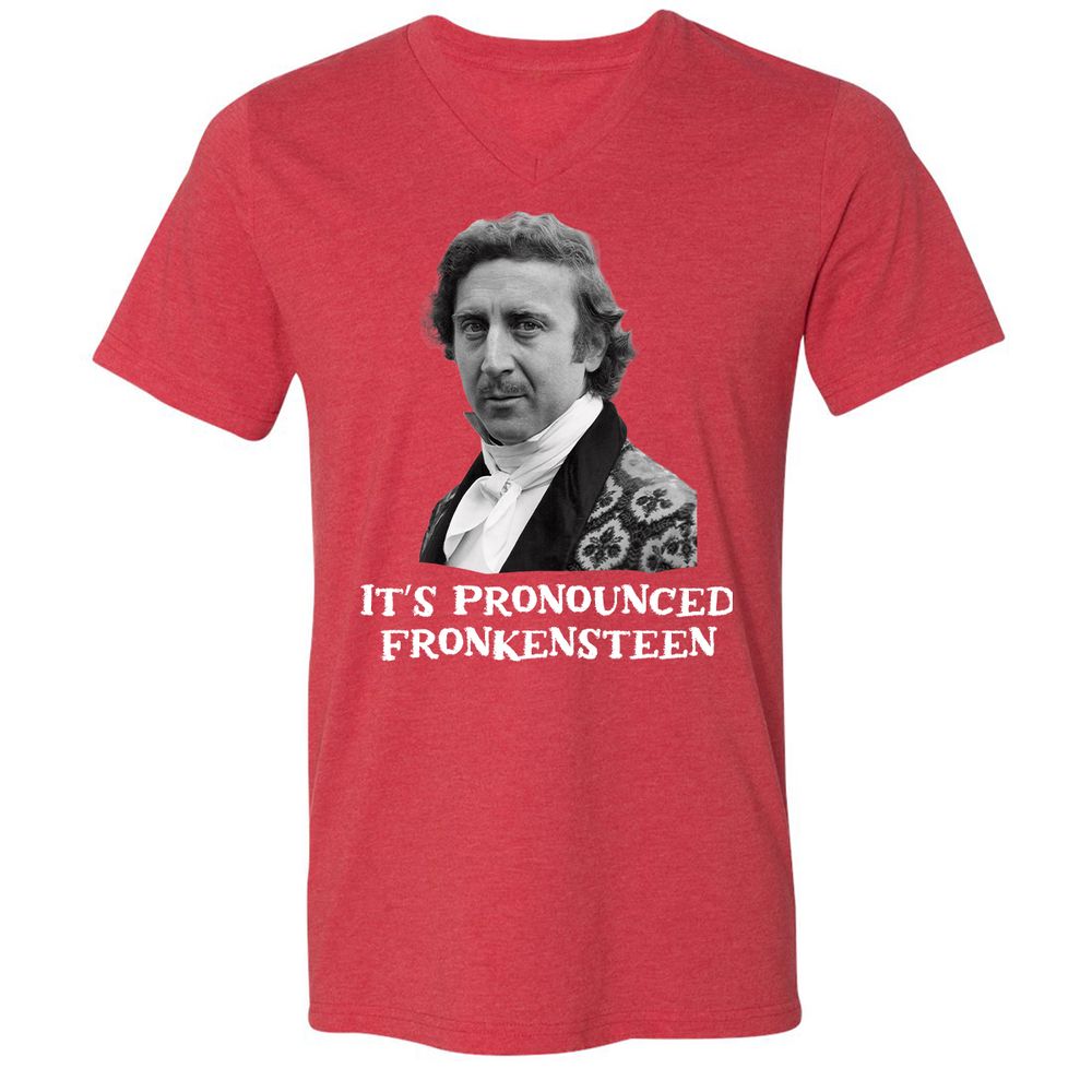 Unisex V-Neck T-Shirt - EU5A6LZ5 - Heather Red - 16