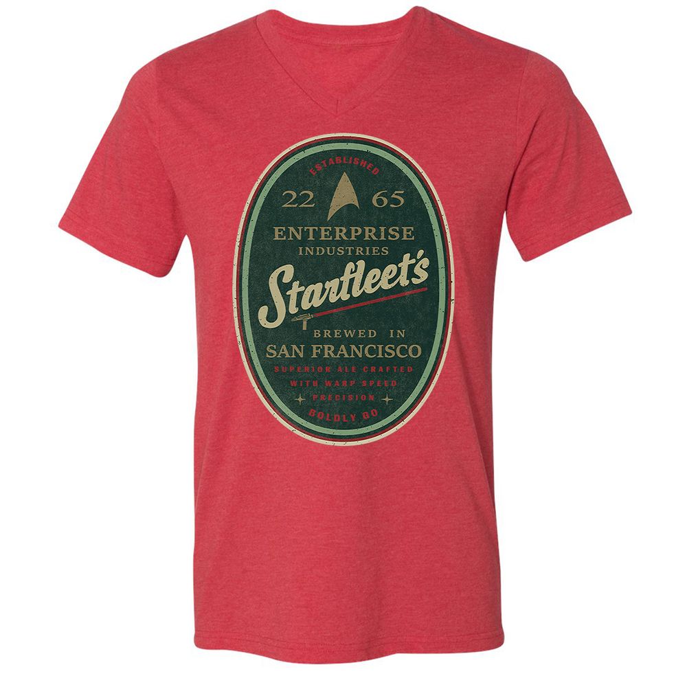 Unisex V-Neck T-Shirt - 6JFL3MHV - Heather Red - 16