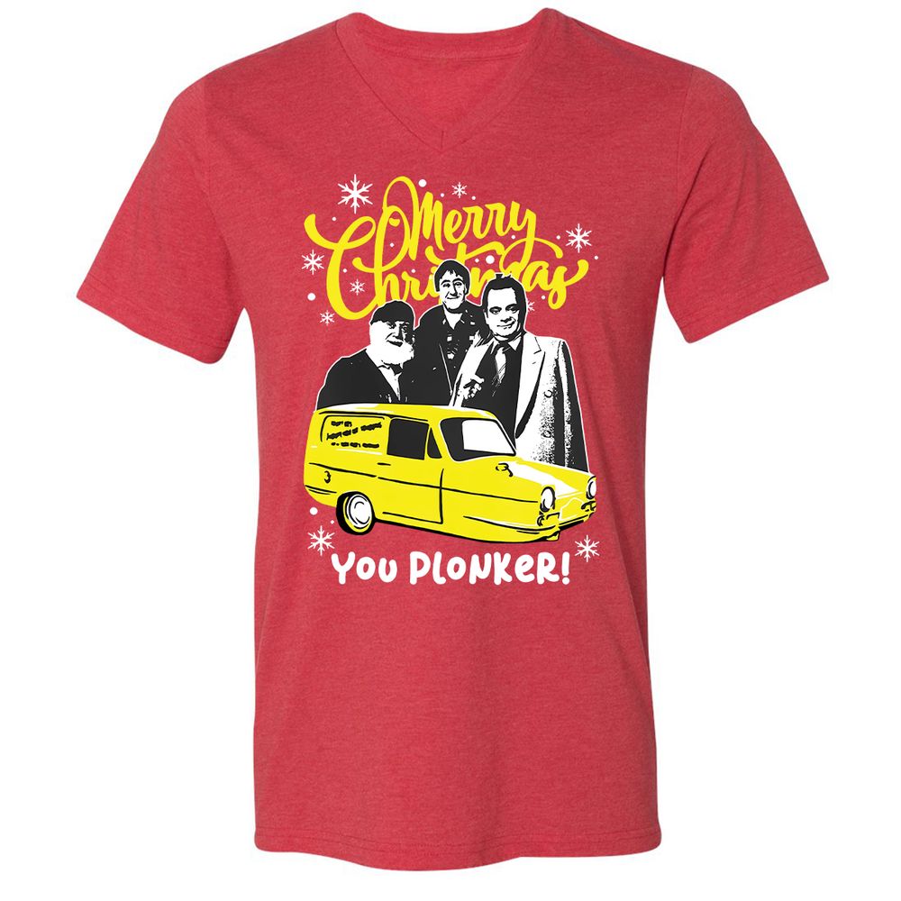 Unisex V-Neck T-Shirt - 87FGAWPW - Heather Red - 16