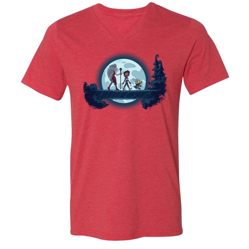 Unisex V-Neck T-Shirt - 18J8VYS6 - Heather Red - 16
