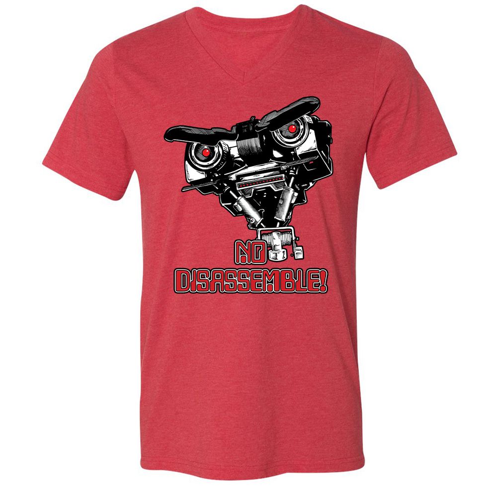 Unisex V-Neck T-Shirt - W6327685 - Heather Red - 16
