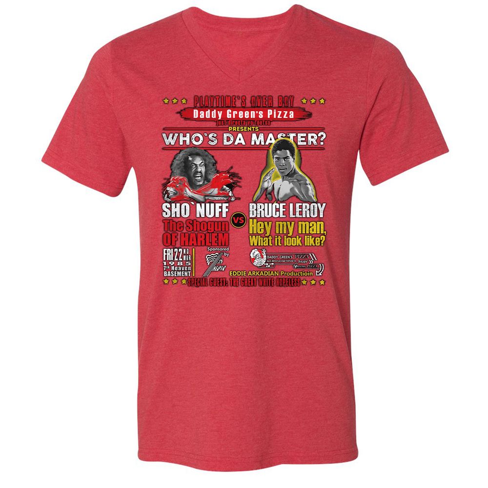 Unisex V-Neck T-Shirt - P8NQ9STW - Heather Red - 16