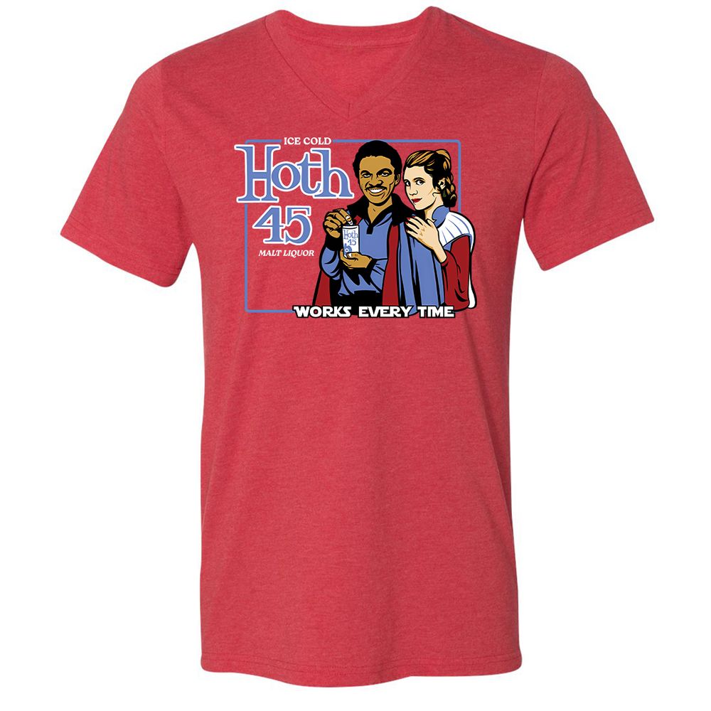 Unisex V-Neck T-Shirt - RY51NY1N - Heather Red - 16