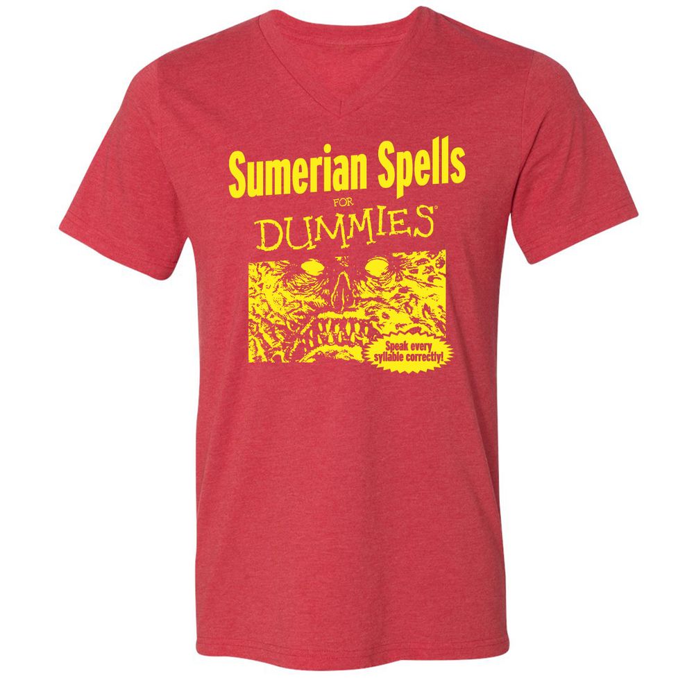 Unisex V-Neck T-Shirt - HQ4F99BC - Heather Red - 16