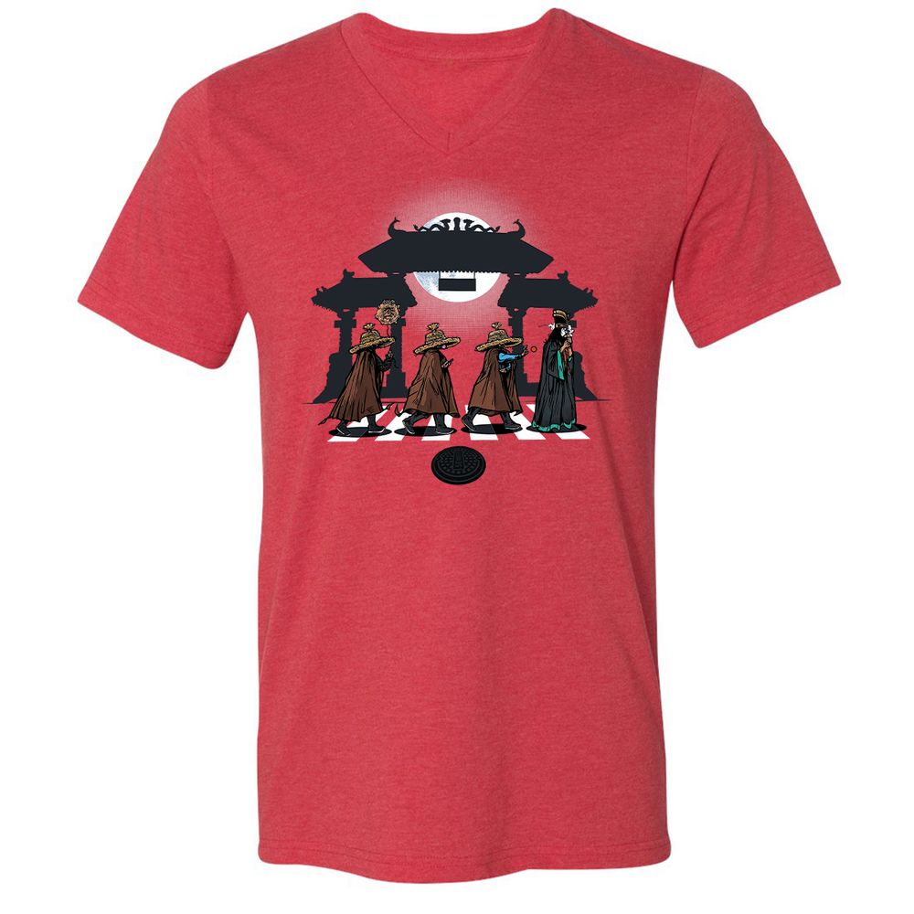 Unisex V-Neck T-Shirt - 912LZTRD - Heather Red - 16
