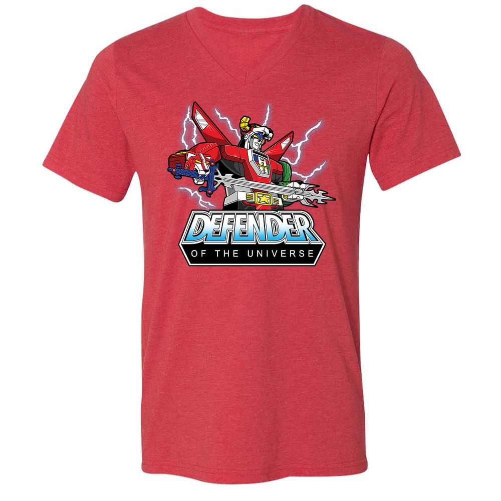 Unisex V-Neck T-Shirt - 2M9Z5RTC - Heather Red - 16