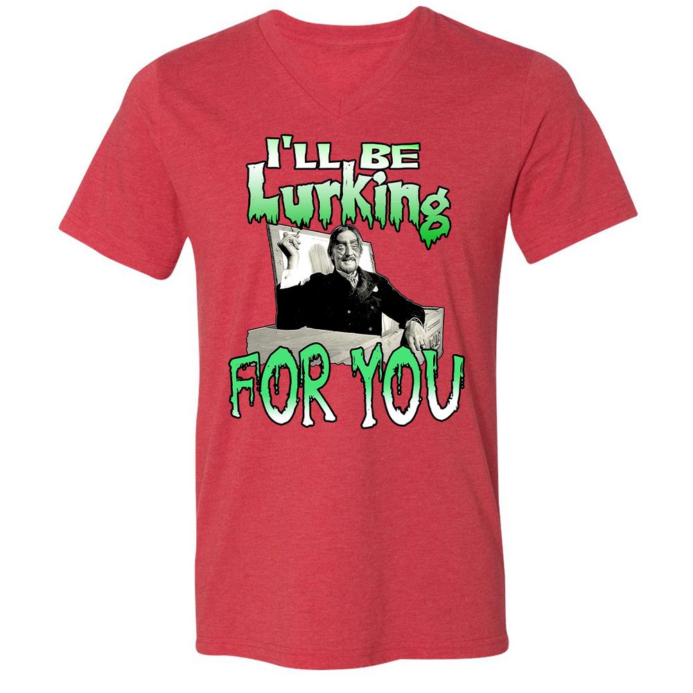 Unisex V-Neck T-Shirt - HTW4R57V - Heather Red - 16