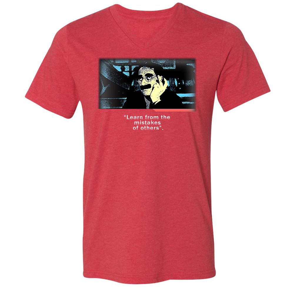 Unisex V-Neck T-Shirt - XW3481BG - Heather Red - 16