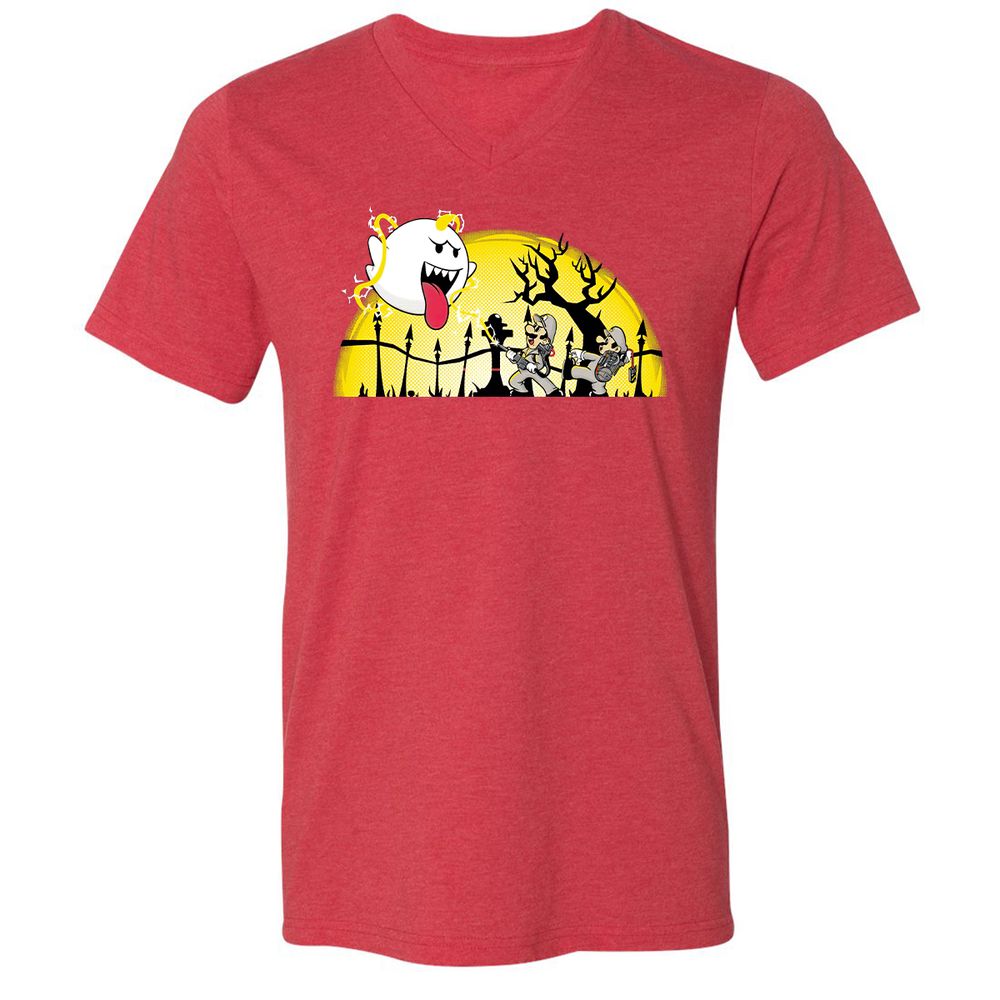 Unisex V-Neck T-Shirt - PZ18CRCZ - Heather Red - 16