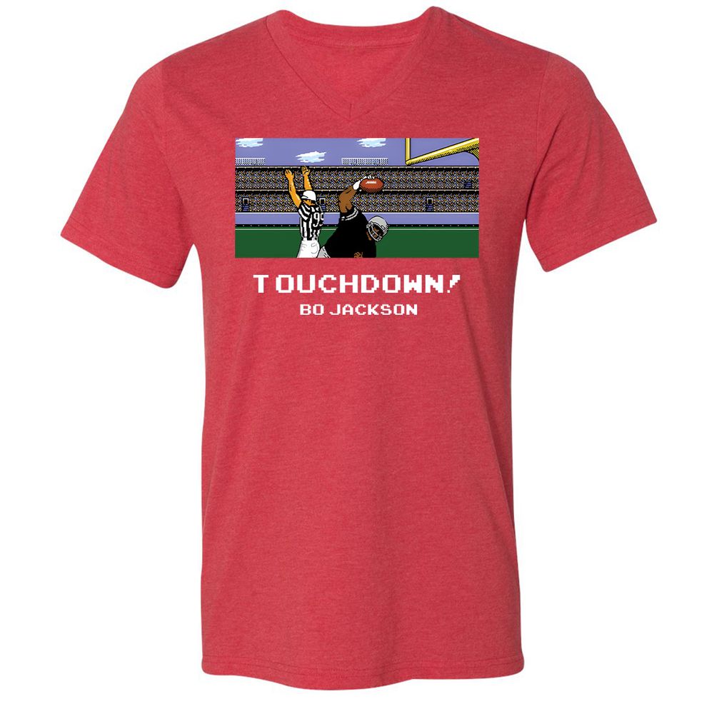 Unisex V-Neck T-Shirt - K492EKGL - Heather Red - 16