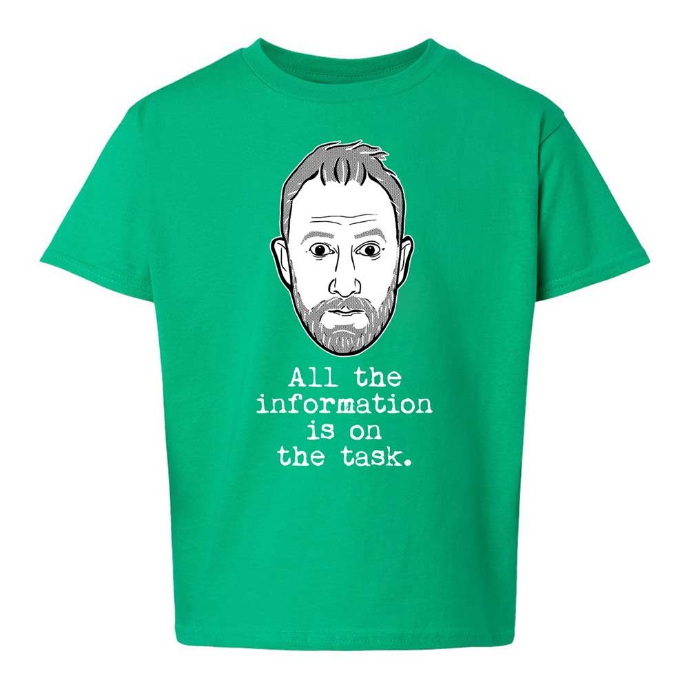 All the information is on the task - Irish Green - 16