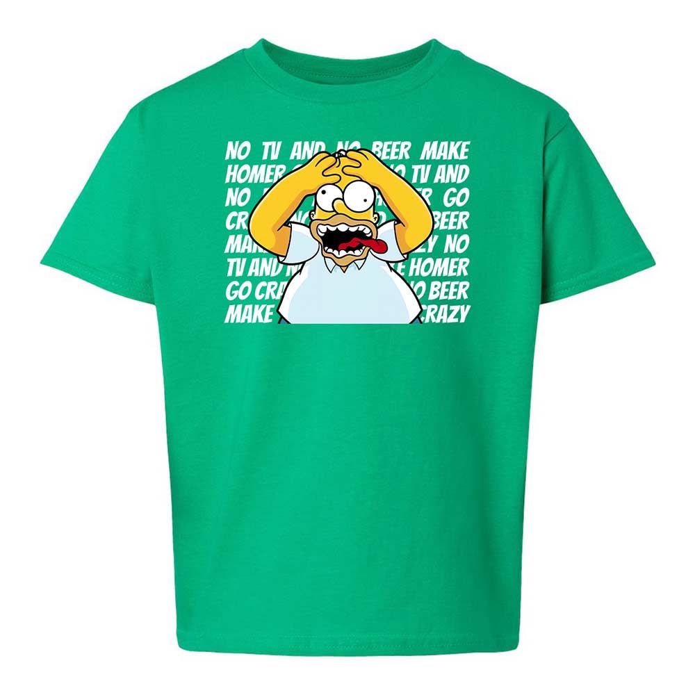 No TV and No Beer Make Homer Go Crazy - Irish Green - 16