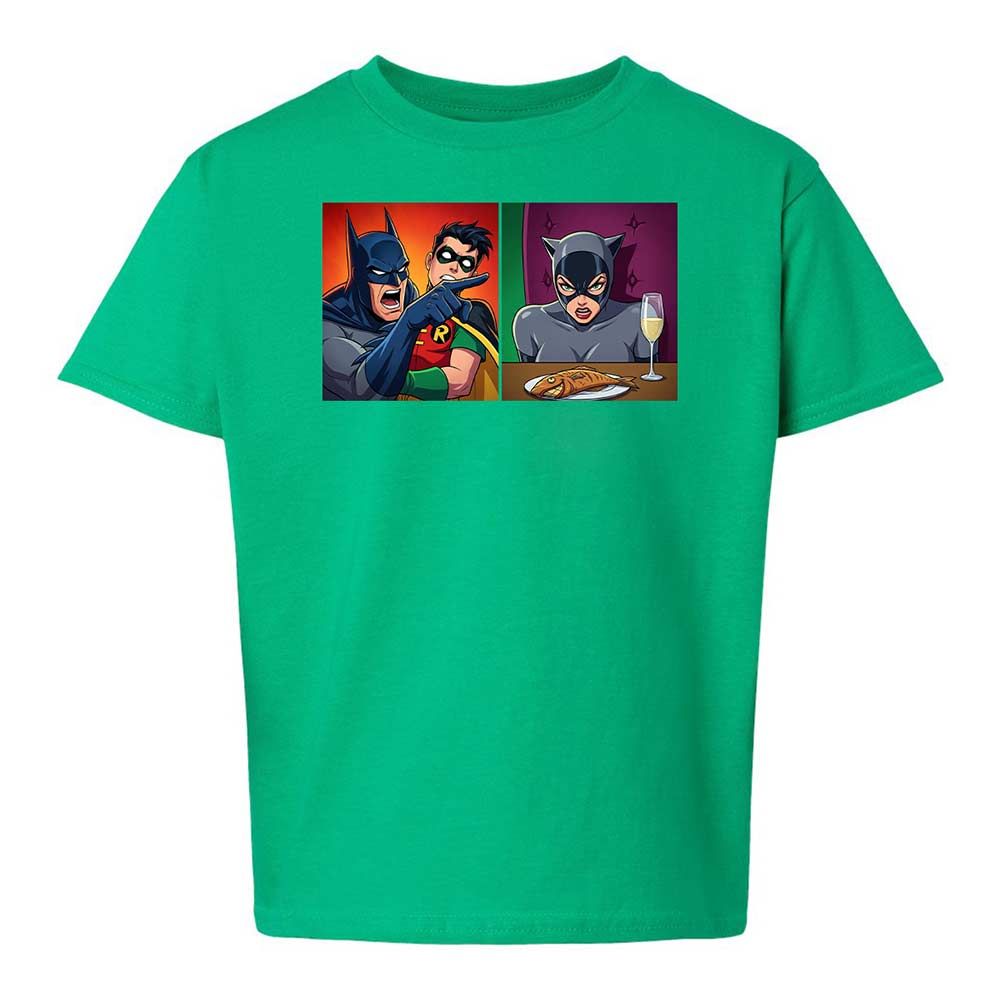 Bat Yelling at Catwoman - Irish Green - 16