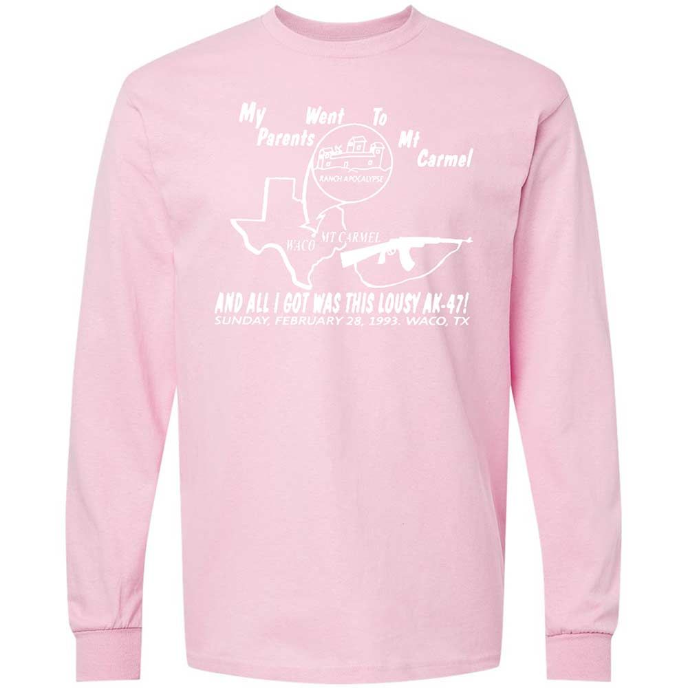 Long Sleeve T-Shirt - ZVXC6RHC - Light Pink - 16
