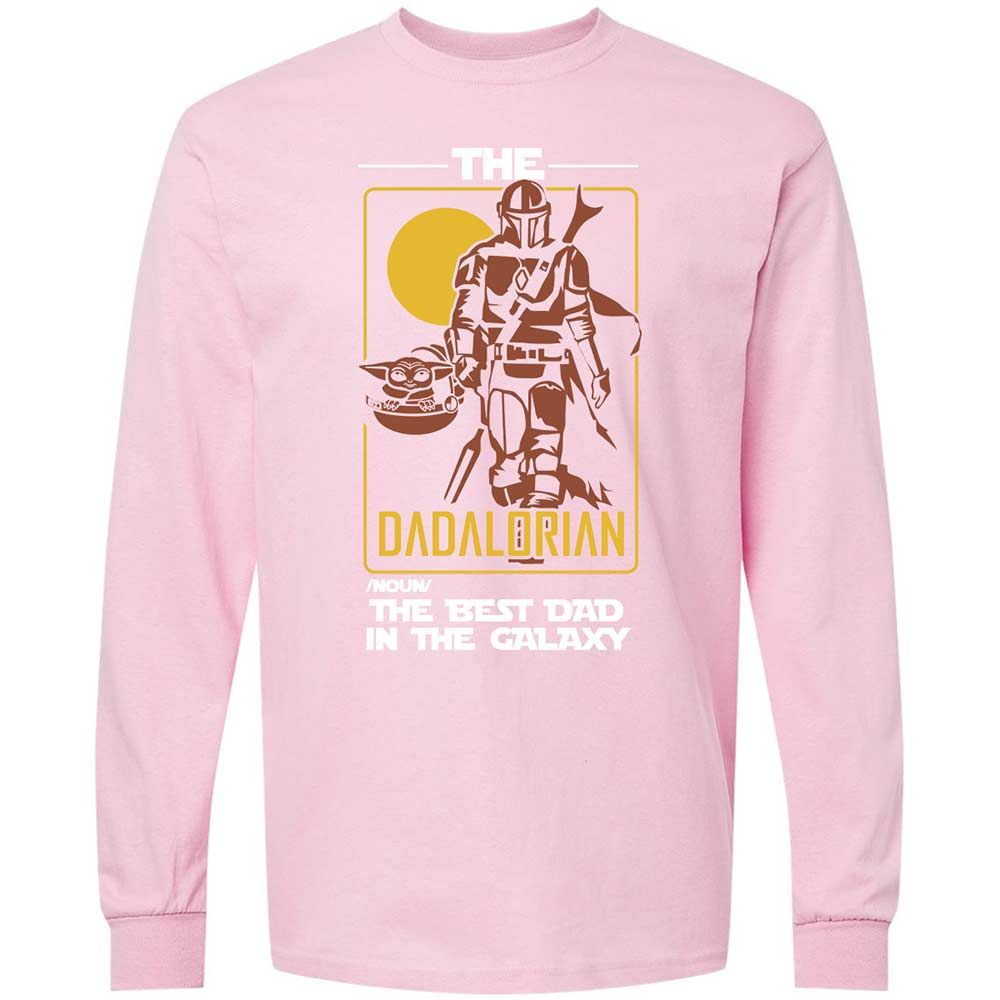 The Dadalorian The Best Dad In The Galaxy - Light Pink - 16