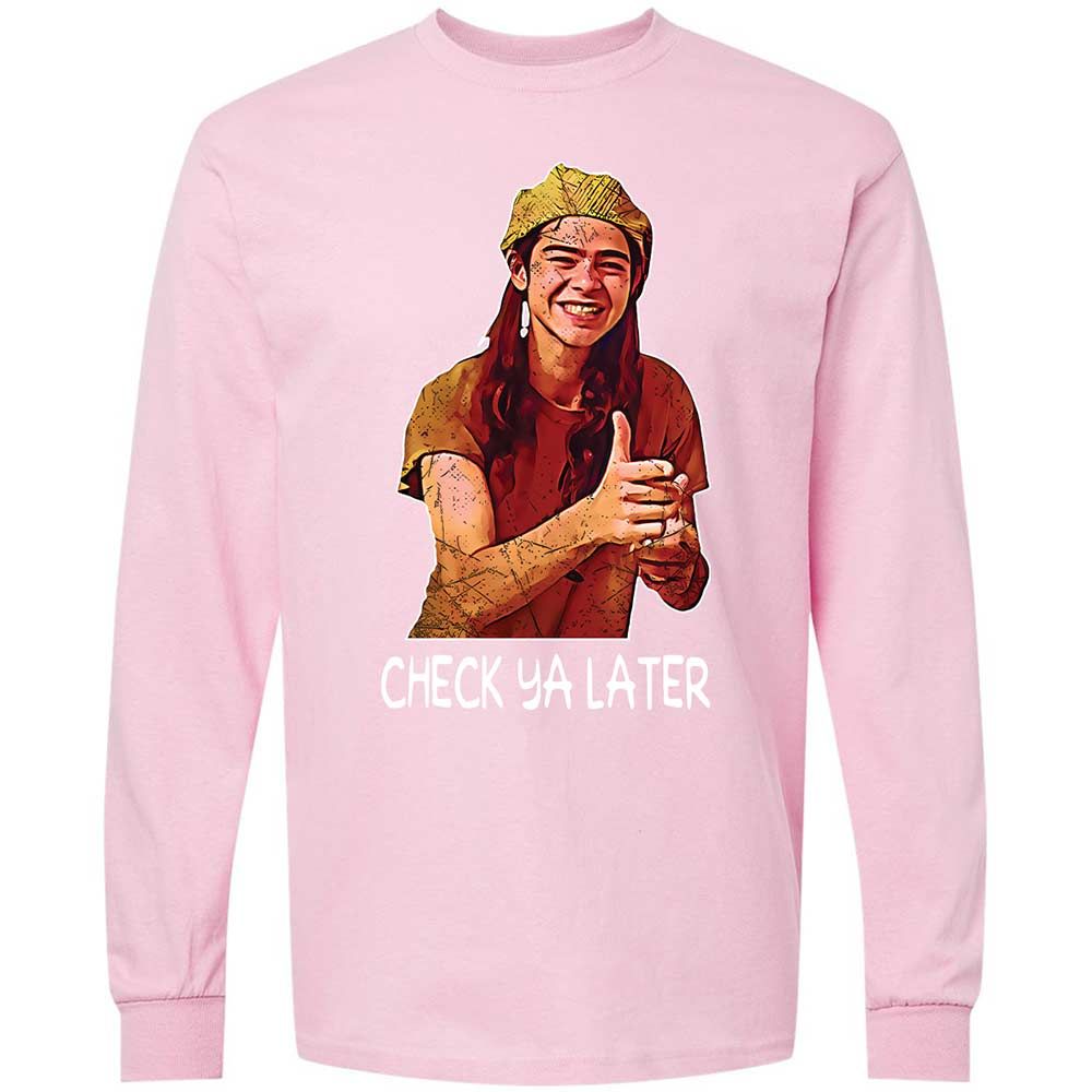 Long Sleeve T-Shirt - WZSX6C2K - Light Pink - 16