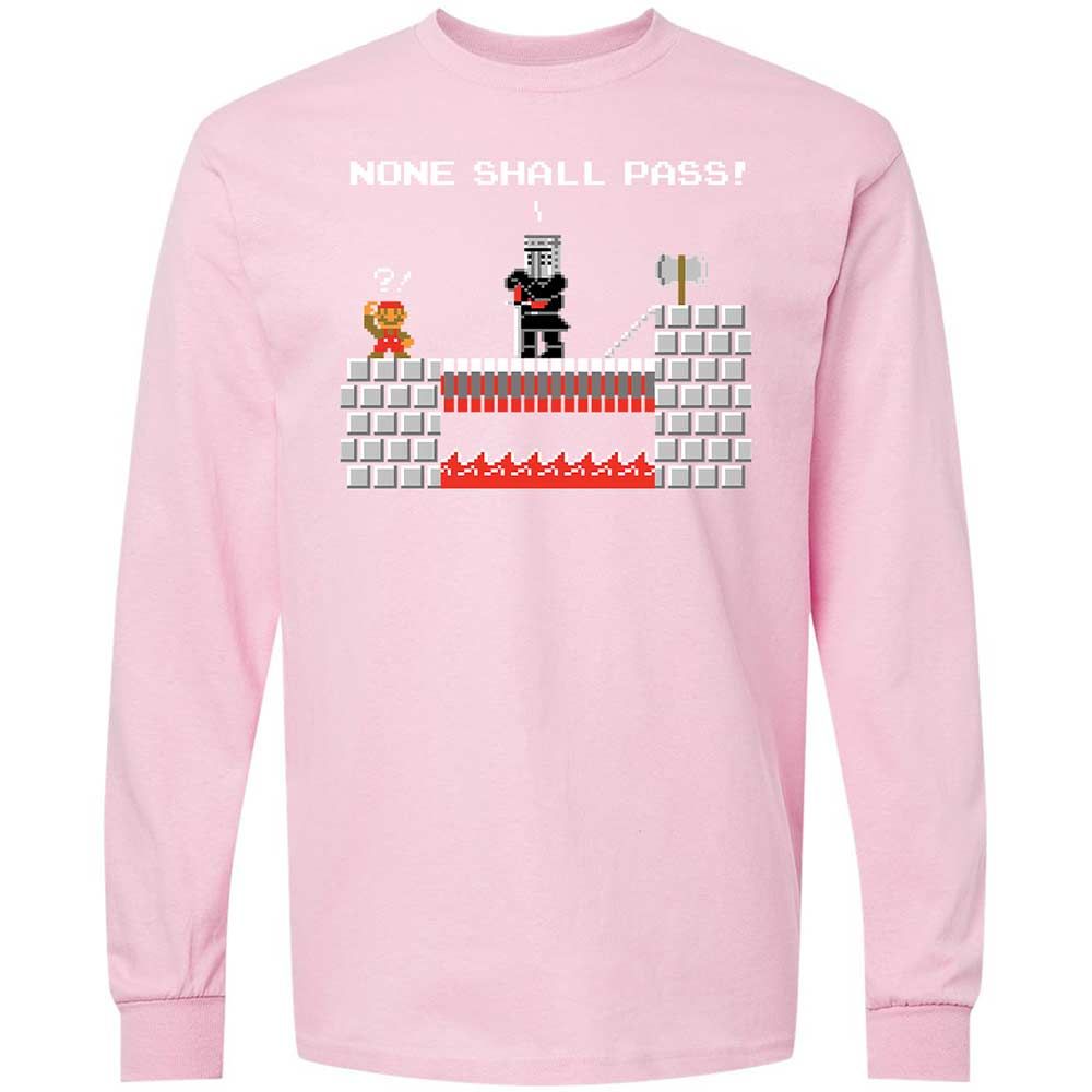 No Plumbers Shall Pass - Light Pink - 16