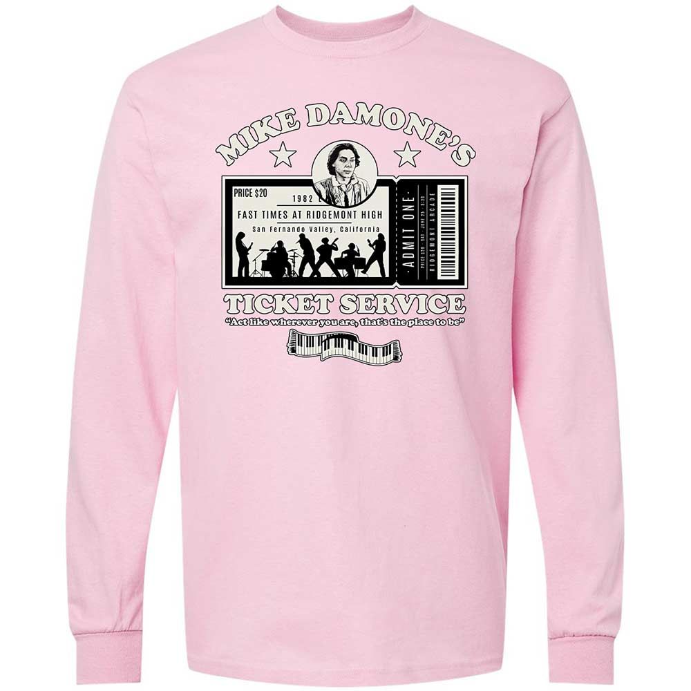 Damone's Ticket Service - Light Pink - 16