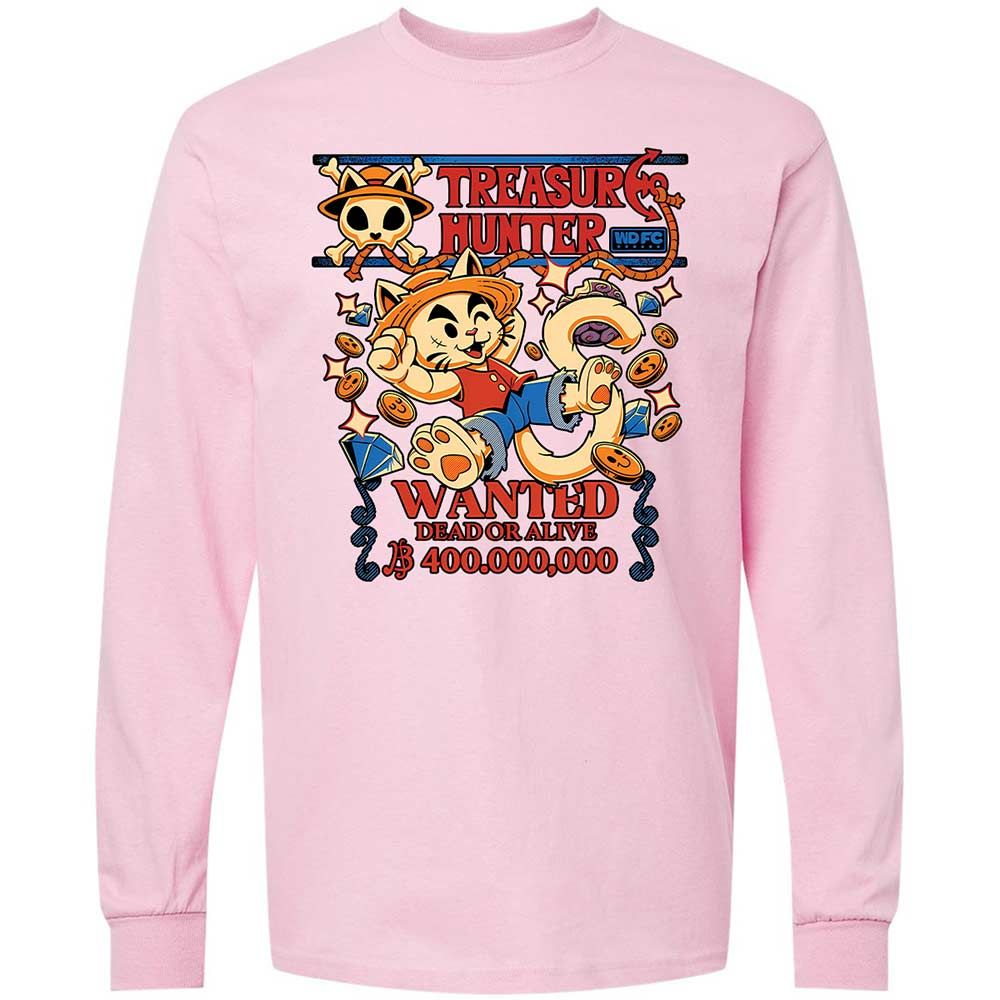 Long Sleeve T-Shirt - YHFTXG6U - Light Pink - 16