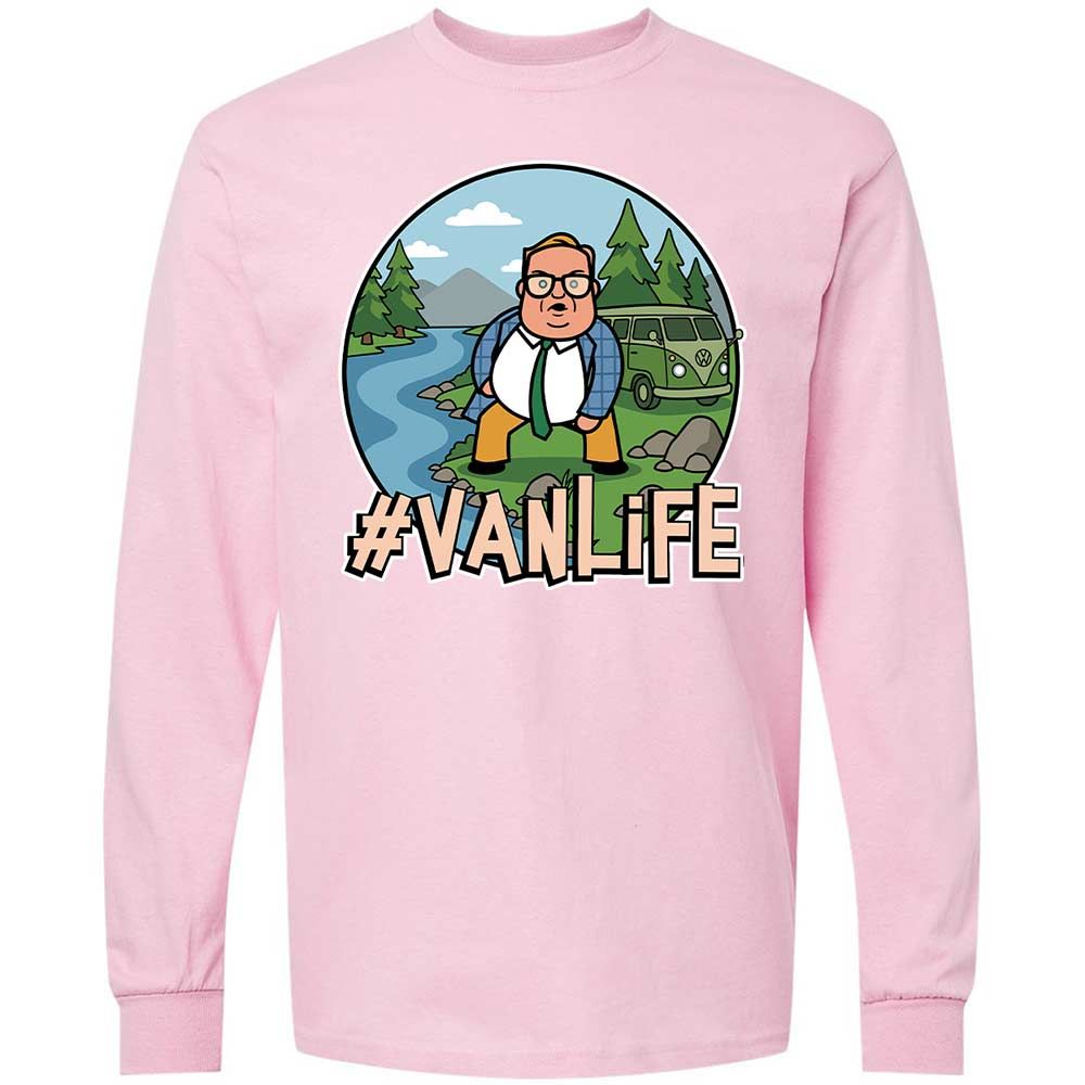 Vanlife living in a van down by the river - Light Pink - 16
