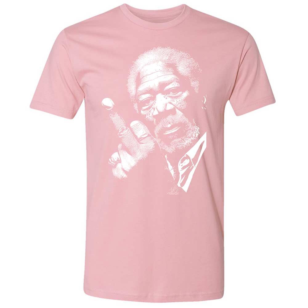 Morgan Freeman middle finger - Light Pink - 16