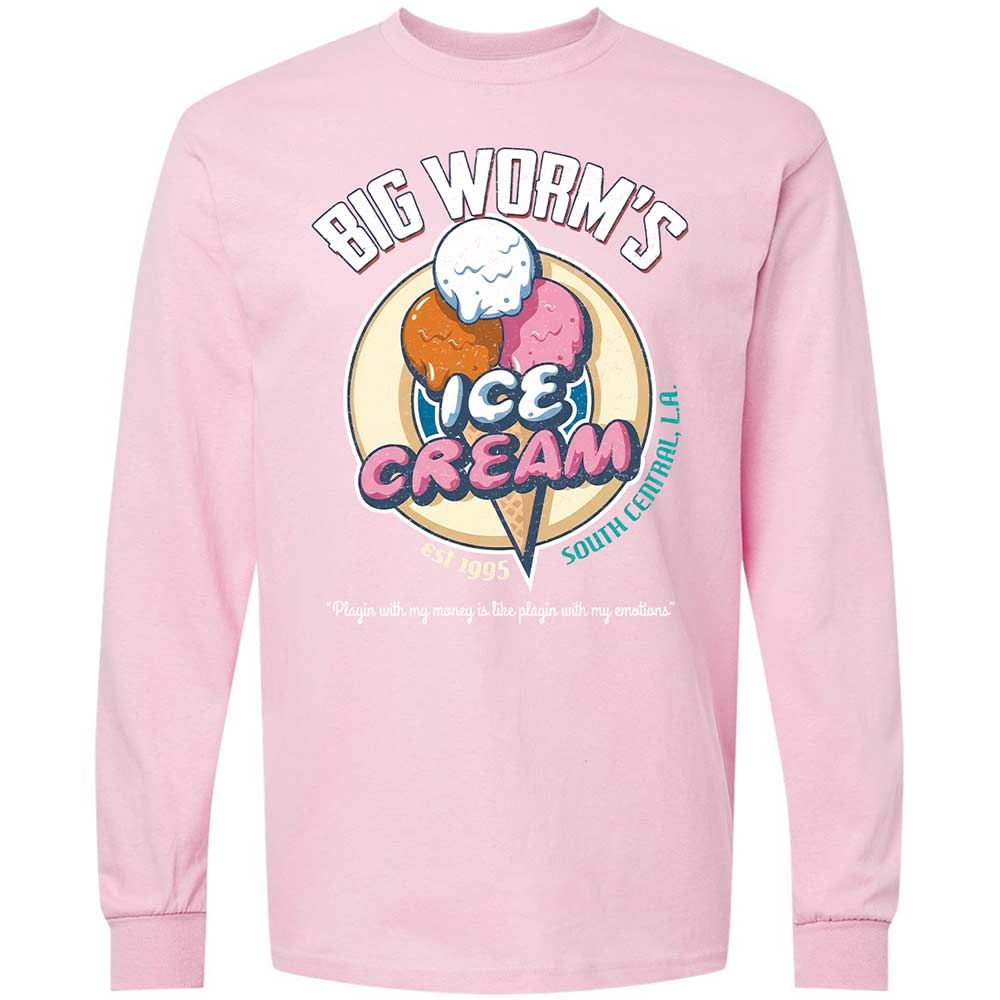 Big Worm's Ice Cream - Light Pink - 16