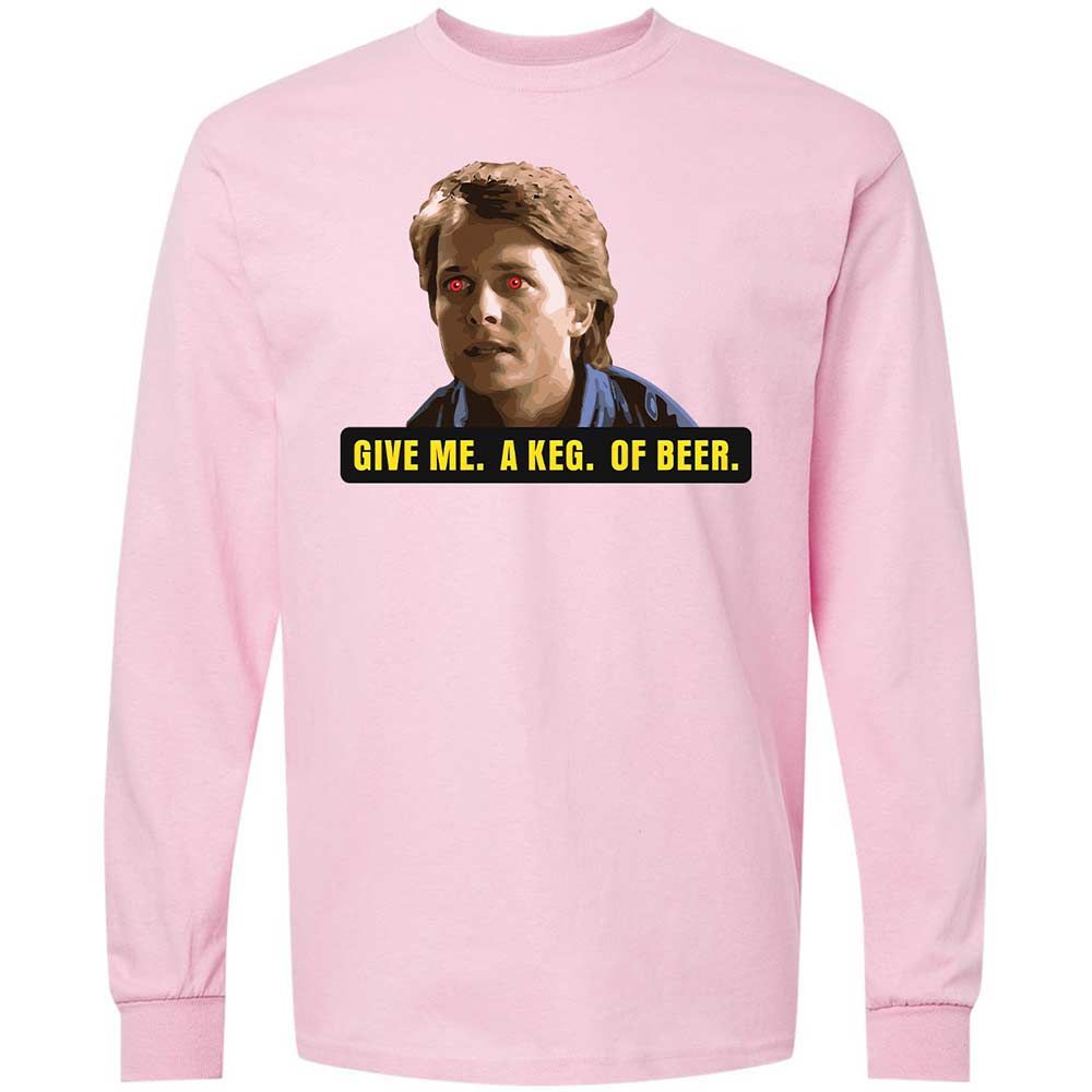 Long Sleeve T-Shirt - HX33NMYJ - Light Pink - 16