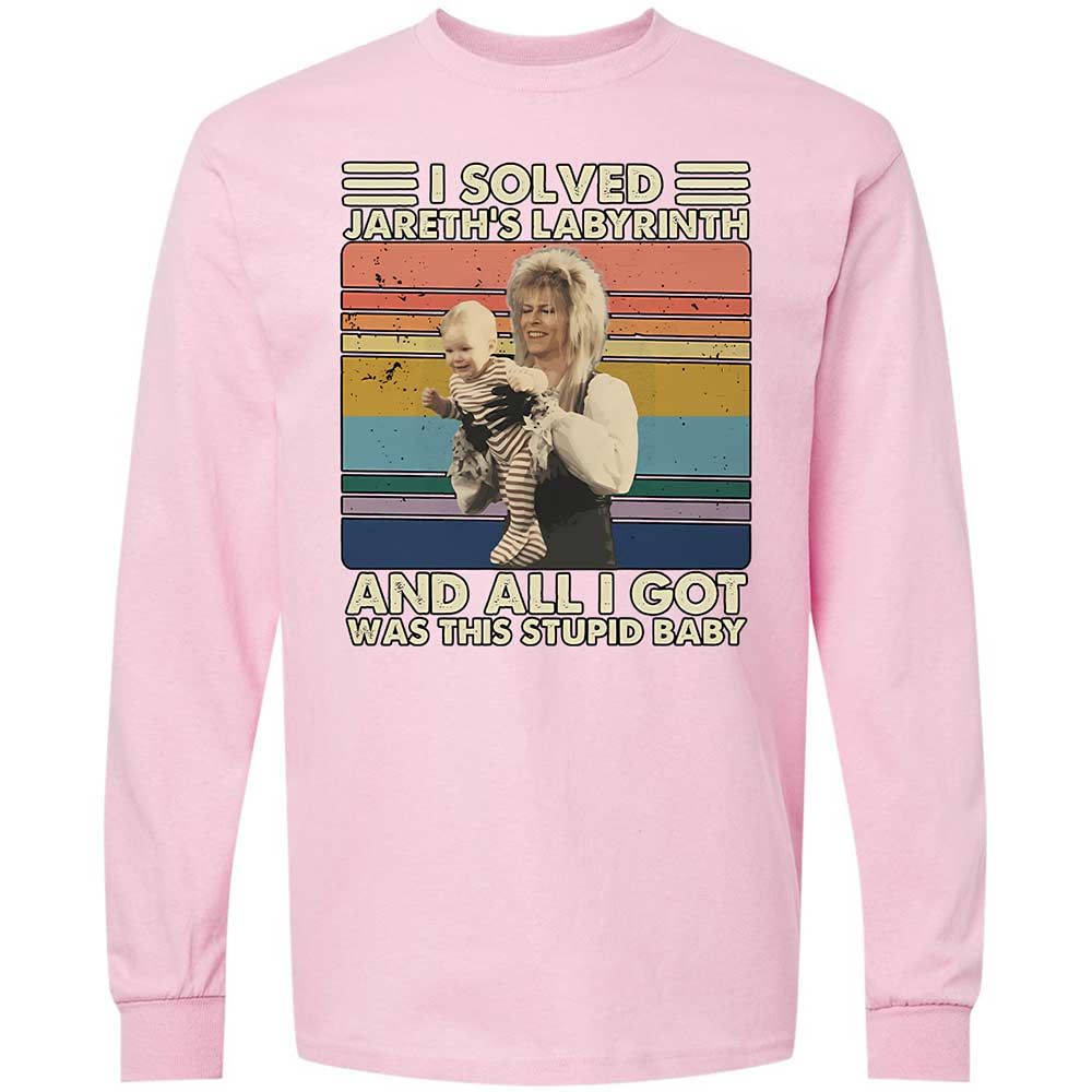 Long Sleeve T-Shirt - YCR4CQA4 - Light Pink - 16