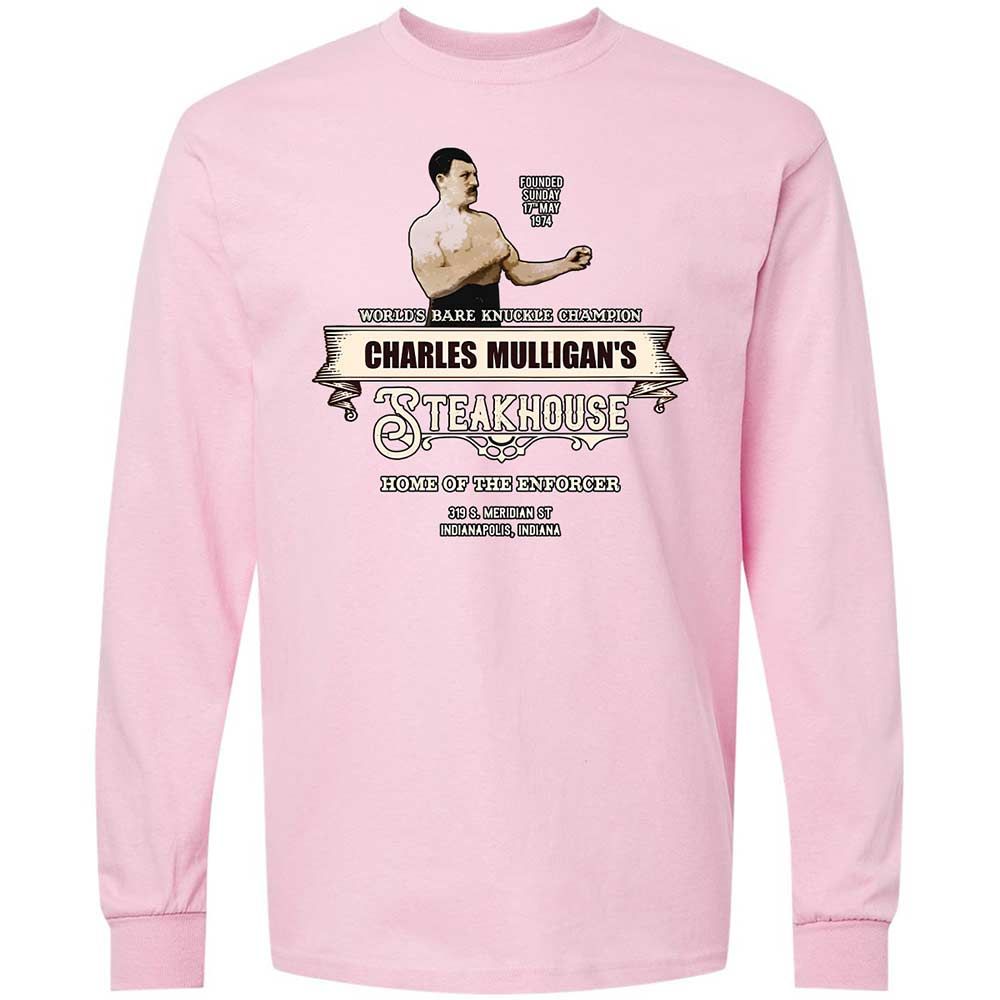 Long Sleeve T-Shirt - YWP8KGQ7 - Light Pink - 16