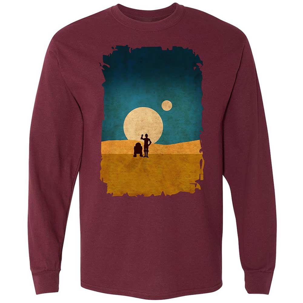 Droids In The Dunes - Maroon - 16