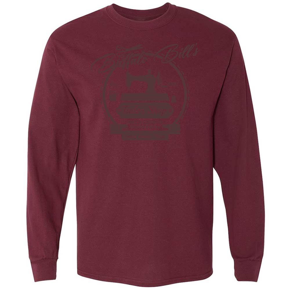 Long Sleeve T-Shirt - 1C5XUK1J - Maroon - 16