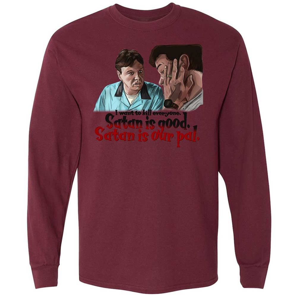 Long Sleeve T-Shirt - KU3UST6R - Maroon - 16
