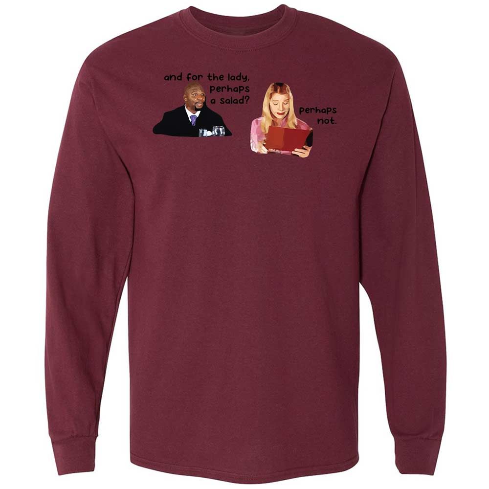 Long Sleeve T-Shirt - RSFGLBDX - Maroon - 16