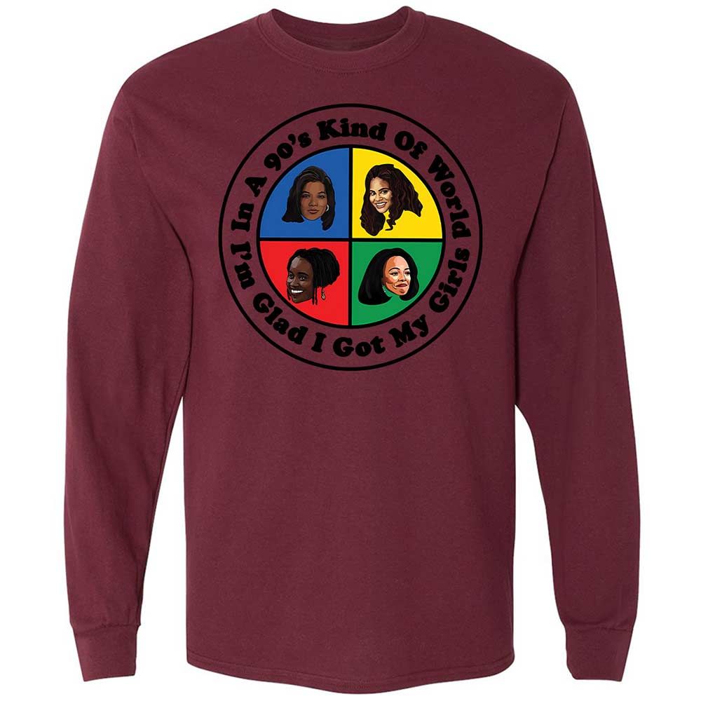 Long Sleeve T-Shirt - 177DQRM1 - Maroon - 16