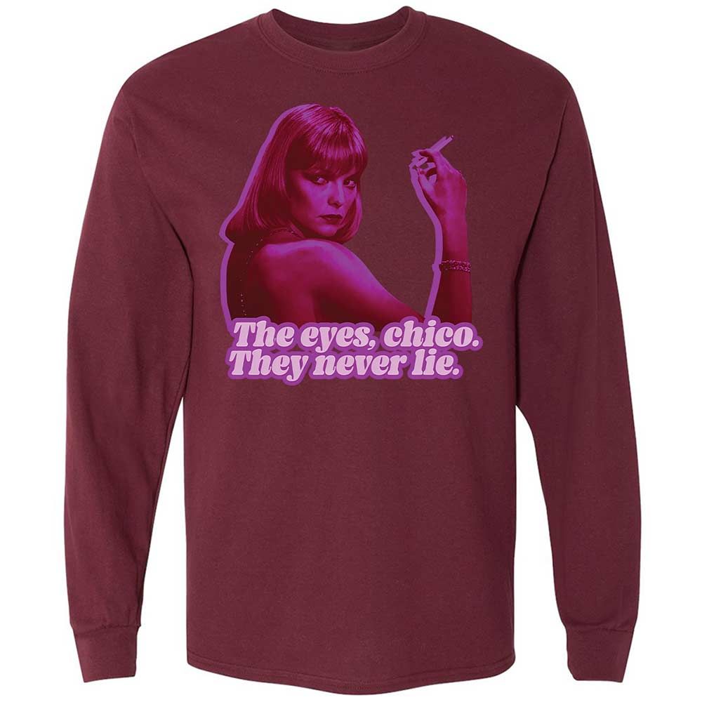 Long Sleeve T-Shirt - KZ3UFQFC - Maroon - 16