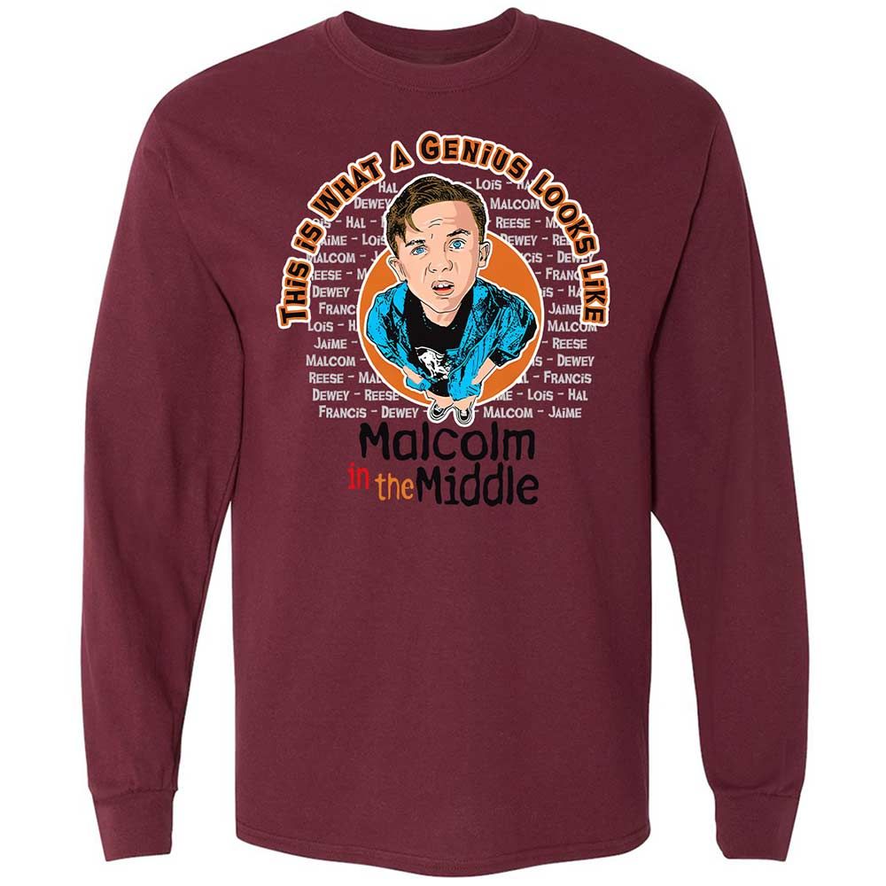 Long Sleeve T-Shirt - JFPY61RU - Maroon - 16